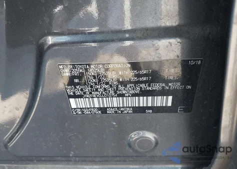 2018 Toyota Rav4 Le from USA, damaged, VIN JTMZFREV0JJ210754